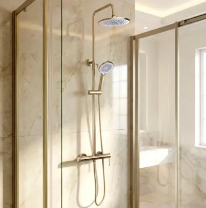 Душовий гарнітур REA FOSS CLIF BRUSHED GOLD — Photo 5