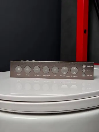Комплект: Koer TB-0301 Smart Унітаз-біде підвісний TB-0101 з електронним управлінням + Інсталяція KT-0409 + панель KT-0609-01 Chrome (KR6116) — Photo 10