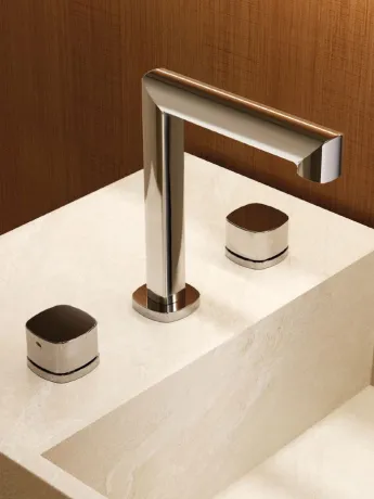 IMEX TOSCANA CHROME Змішувач для умивальника на 3 отвори, хром — Photo 2