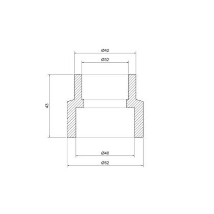 Муфта PPR Thermo Alliance 40х32 — Photo 1