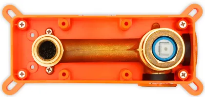 Змішувач для раковини (умивальника) REA LUNGO BRUSHED GOLD + BOX прихованого монтажу * — Photo 4