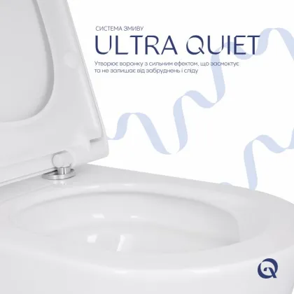 Унітаз підвісний Qtap Scorpio ML Ultra Quiet 520x365x365 мм, з сидінням Soft-close MagLock, White QTSCOML26W49624 — Photo 4