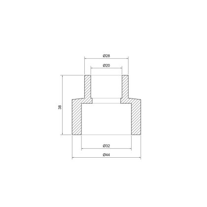 Муфта PPR Thermo Alliance 32х20 — Photo 1