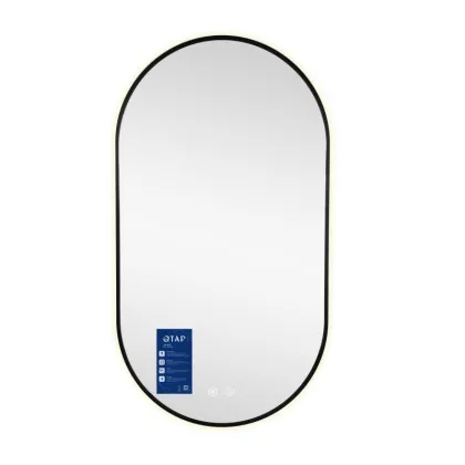 Дзеркало Qtap Scorpio (SC1) з LED-підсвічуванням Touch, з антизапотіванням, з димером, рег. темп. кольору (3000-6500K) Black QTSC500900 — Photo 3