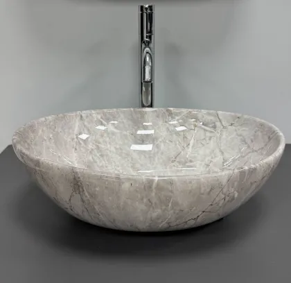 Умивальник (раковина) VBI PARMA STONE GLOSSY накладний — Photo 5