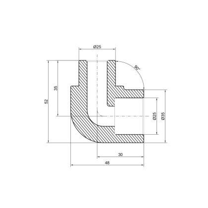 Кутик PPR Thermo Alliance 25, 90° — Photo 1