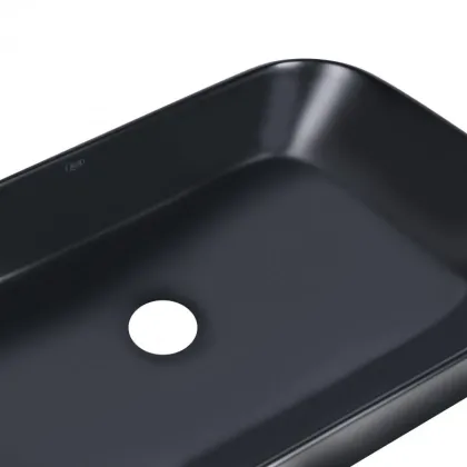 Раковина-чаша Qtap Scorpio 550х390х120 Matt black QT14112243MBN — Photo 3