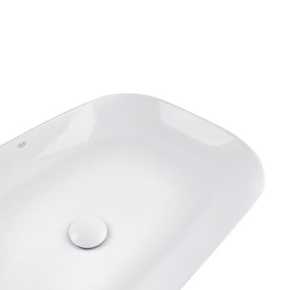 Раковина-чаша Qtap Robin 610x400x145 White з донним клапаном QT13112143PW — Photo 4