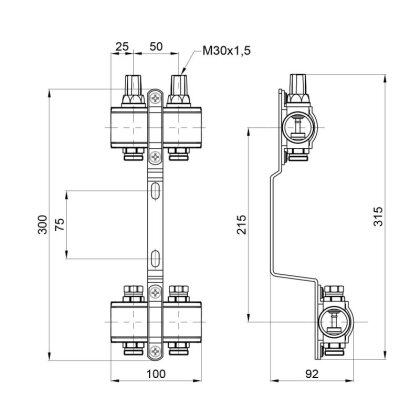 Колектор SD Forte 1&quot; 2 виходи SF002W2 — Photo 1