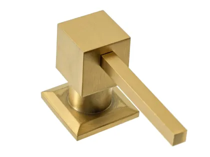 Врізний дозатор для рідини REA BRUSHED GOLD 330мл. квадратний * — Photo 2
