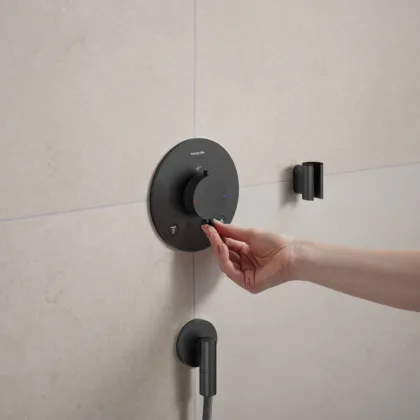 ECOSTAT COMFORT S термостат для 2х споживачів, ПМ, шліфованний чорний хром — Photo 5