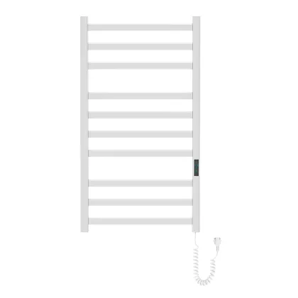 i-HEAT рушникосушарка електро, 120W, 500 * 900мм, AISI 304, 10п. (3-4-3) напівовал, стійки квадрат, таймер, терморегулятор, сталь сатин, правий — Photo 2