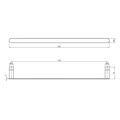 Тримач для рушників Qtap Drzak 7202103C — Photo 1