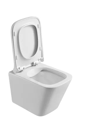 Унітаз підвісний Mixxus Premium Quadro-0301-R 490x340x360mm, система змиву Rimless (MP6452) — Photo 2