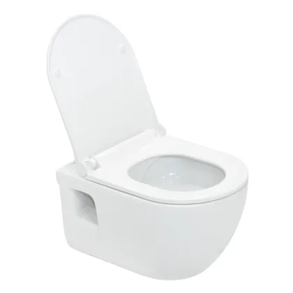 ALTEA Rimless унитаз подвесной (53*35,5*40см, в комплекте с сидением Duroplast Slim slow-closing) — Photo 2