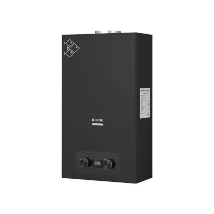 Газова колонка Koer KWH.G0110 BLACK димохідна 10 л/хв, колір чорний (KR5554) — Photo 3