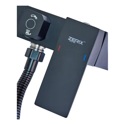 Змішувач для ванни Zerix KUB-008 (Euro) Black з нерж. сталі SUS304 (кол. чорний) (ZX4851) — Photo 1