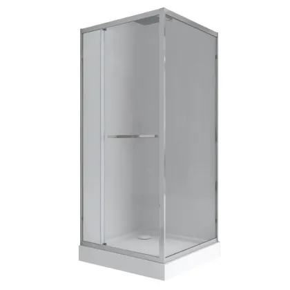 Душова кабіна з низьким піддоном Mixxus Style SCT01-90x90x200-TR Chrome прозоре скло 6мм (MI8433)