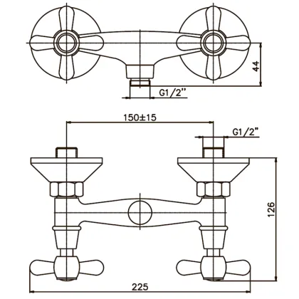 Змішувач для душа Haiba Dominox 003 (HB0060) — Photo 1