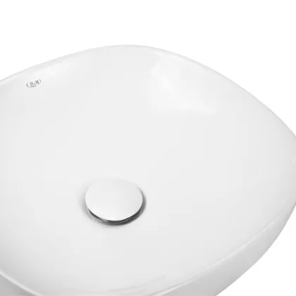 Раковина-чаша Qtap Kolibri 370х370х120 White з донним клапаном QT10118037FW — Photo 4