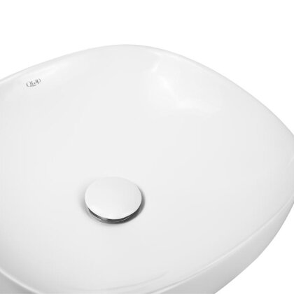 Раковина-чаша Qtap Kolibri 370х370х120 White з донним клапаном QT10118037FW — Photo 4