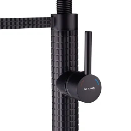 Змішувач для кухні Mixxus Premium Spark 017 BLACK (MI6969) — Photo 5