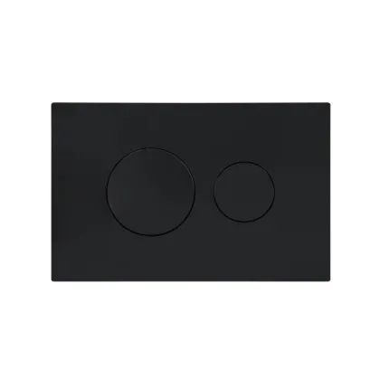 Клавіша змиву Qtap Standard 152x236x28 мм, Matt Black, кругла QTSTD164BLM49470
