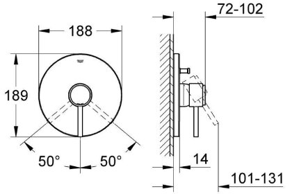 ATRIO-змішувач для душу GROHE 19463001 — Photo 1