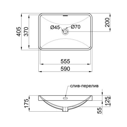 Раковина Qtap Jay 590х400х175 White з донним клапаном QT0711K306W — Photo 1