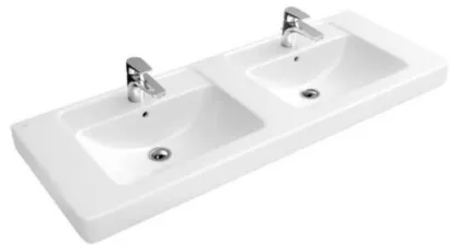 VILLEROY&amp;BOCH Умивальник 130*49см двійний, White Alpin