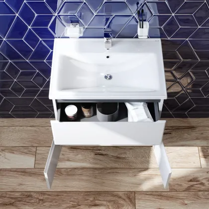 Тумба з раковиною, підвісна, 65 см AM.PM M85-FHX0653-WC0653WG38 X-Joy — Photo 2