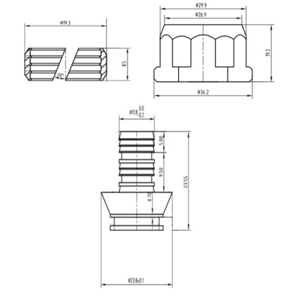 Євроконус SD Forte 16х2 мм, 3/4&quot; SFE00616 — Photo 1