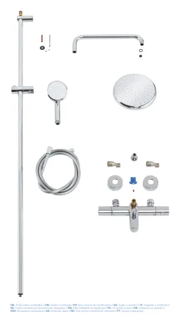 Душова система з термостатом для душа Grohe New Tempesta Cosmop. System (26223001) — Photo 3