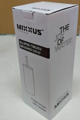 Йоржик для унітазу підлоговий Mixxus Ellipse-TB0202 Brushed Gold (колір матове золото) (MI8401) — Photo 13