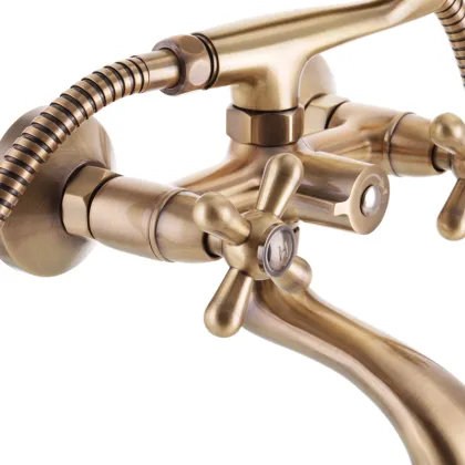 Змішувач для ванни Haiba Dominox 142 Euro Бронзовий (HB3938) — Photo 2