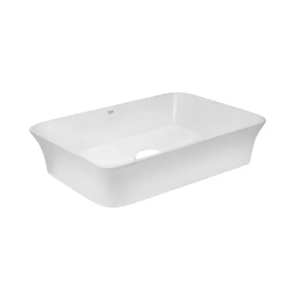 Комплект Qtap Virgo: Раковина накладна прамокутна 490х350х110 мм White + Донний клапан PU02 — Photo 3