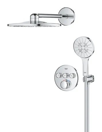 Душова система прихованого монтажу з термостатом Grohe Grohtherm SmartControl (34863000) — Photo 3