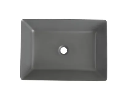 Раковина накладна Mixxus Premium QUADRO-0108 GRAY 550x390x145mm (MP6652) — Photo 1