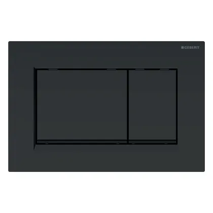 SIGMA20 SQUARE змивна клавіша для подвійного змиву, чорний матовий, фарбований, легко чиститься /чорний