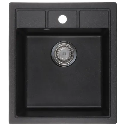 Мийка кухонна Zerix ZS-4651S-03 Чорна (ZX4564)