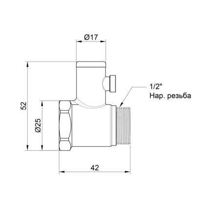 Зворотній клапан SD Plus 1/2&quot; без ручки SD24715 — Photo 1