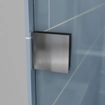 Двері в нішу Koer SR SD06-140x220-TR-07 прозоре скло Easy Clean 8мм, графіт (KR5369) — Photo 8