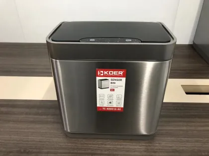 Відро для сміття сенсорне прямокутне Koer TC-020312-02 12 л колір нержавійка (KR5586) — Photo 11