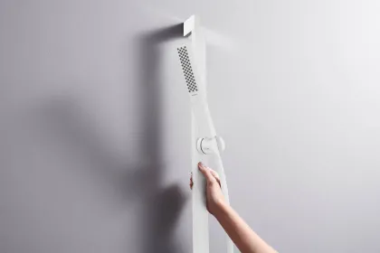PULSIFY E ручний душ 1 режим, Ecosmart, колір білий матовий — Photo 5