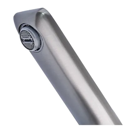 Змішувач для умивальника Haiba Alex 001 Long Graphite (HB3993) — Photo 1
