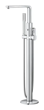 Одноважільний змішувач для ванни, підлогового монтажу Grohe Lineare New (23792001) — Photo 4