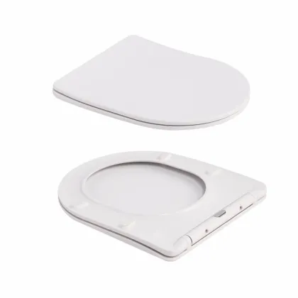 Унітаз підвісний Qtap Robin Ultra Quiet 520×365×340 мм, Marble, з сидінням Slim Duroplast / Soft-close / Quick Release QTROB26MR48998 — Photo 7