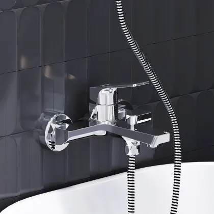 Змішувач для ванни - душу, хром Damixa 401000000 Merkur — Photo 1