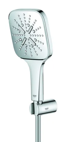 Душовий набір з тримачем, 3 режими струменю Grohe Rainshower SmartActive (26589000) — Photo 1