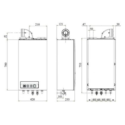 Котел газовий Sime GO 25 BF 24 кВт двоконтурний — Photo 1